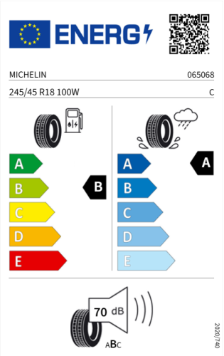 Автомобильные шины Michelin Primacy 5 245/45 R18 100W
