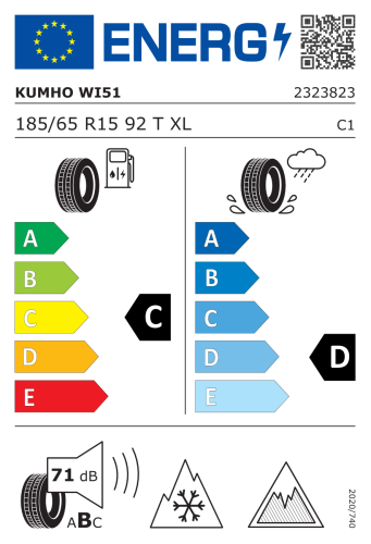 Автомобильные шины Kumho WinterCraft WI51 185/65 R15 92T