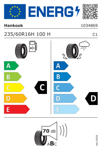 Автомобильные шины HANKOOK Dynapro HPX RA43 235/60R16 100H