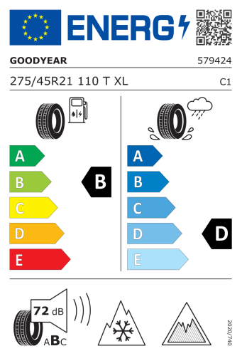 Автомобильные шины GoodYear UltraGrip Ice SUV Gen-1 275/45R21 110T