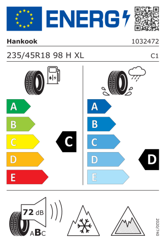 Автомобильные шины HANKOOK Winter i*cept iZ3 W636 235/45R18 98H