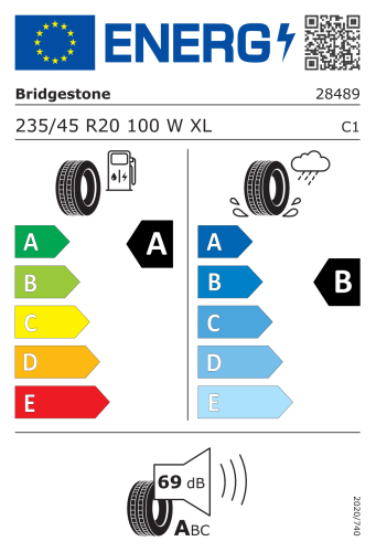 Автомобильные шины Bridgestone Turanza 6 235/45R20 100W XL