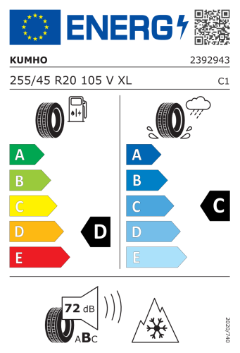 Автомобильные шины Kumho Wintercraft WS71 255/45 R20 105V