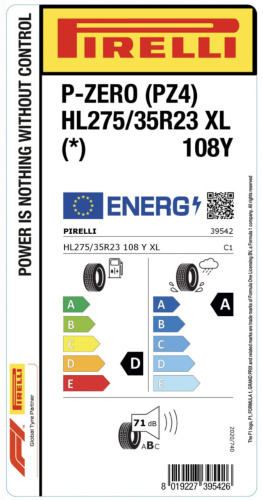 Автомобильные шины Pirelli P Zero PZ4  275/35R23 108Y