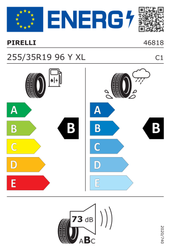 Автомобильные шины Pirelli Powergy 2  255/35R19 96Y
