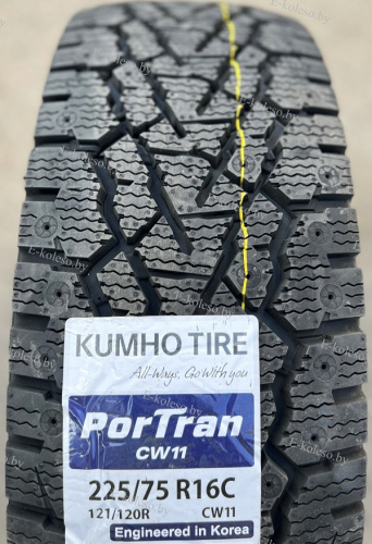 Автомобильные шины Kumho Winter PorTran CW11 225/75 R16C 121/120R