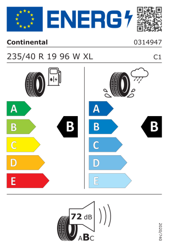 Автомобильные шины Continental PremiumContact 6 235/40R19 96W