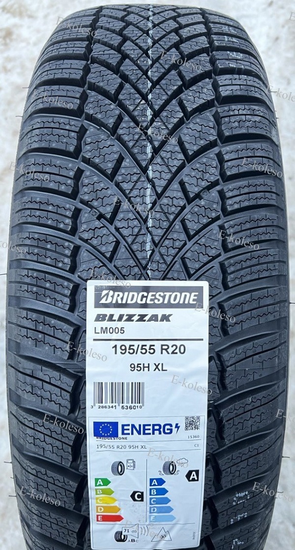 Автомобильные шины Bridgestone Blizzak LM005 195/55R20 95H