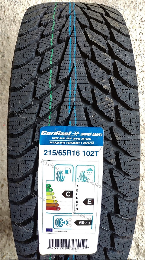 Автомобильные шины Cordiant Winter Drive 2 215/65 R16 102T