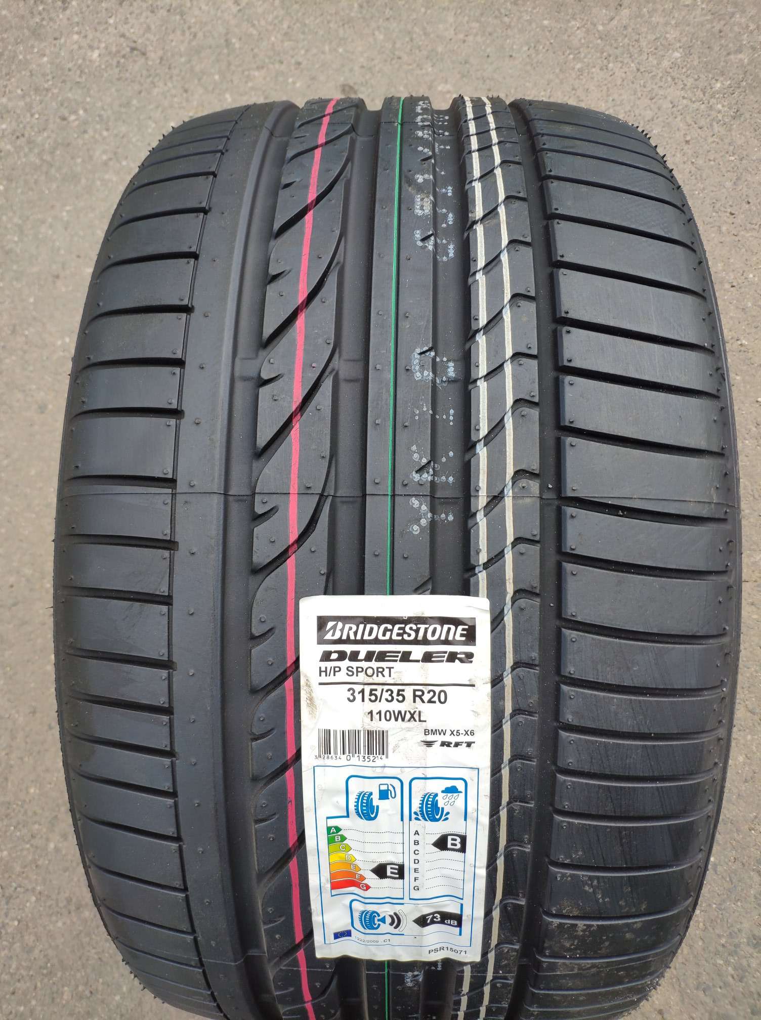 Автомобильные шины Bridgestone Dueler H/P Sport 315/35R20 110Y (run-flat)