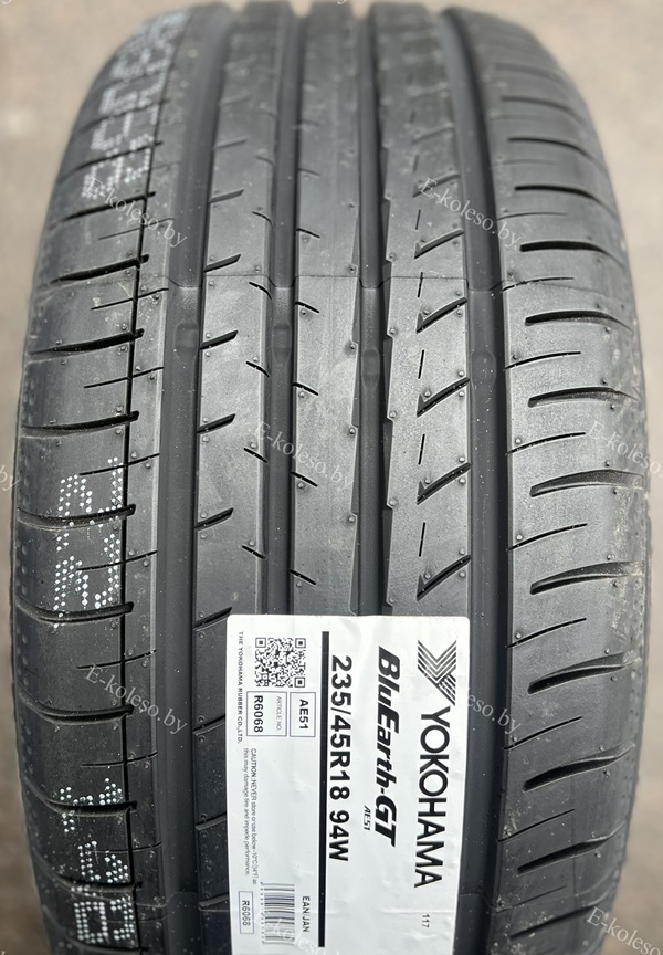 Автомобильные шины Yokohama BluEarth-GT AE51 235/45 R18 94W