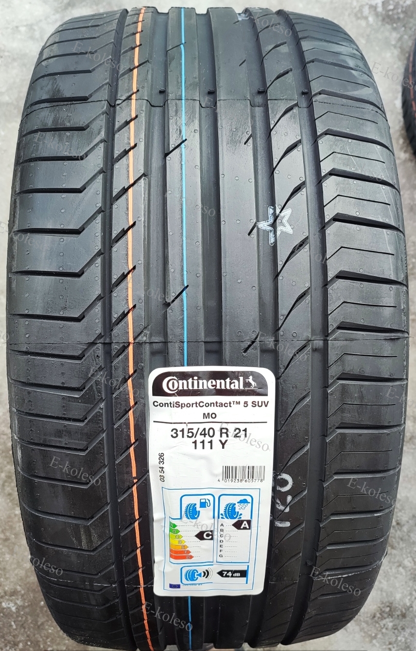Автомобильные шины Continental SportContact 5 MO SUV 315/40R21 111Y