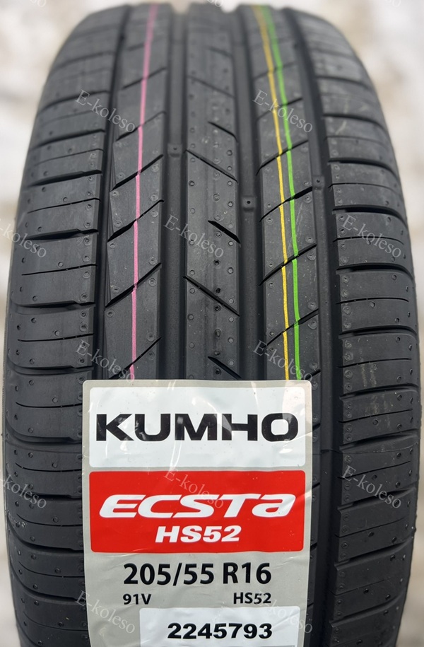 Автомобильные шины Kumho Ecsta HS52 205/55 R16 91W