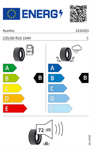 Автомобильные шины Kumho Ecsta HS52 235/60 R16 104V