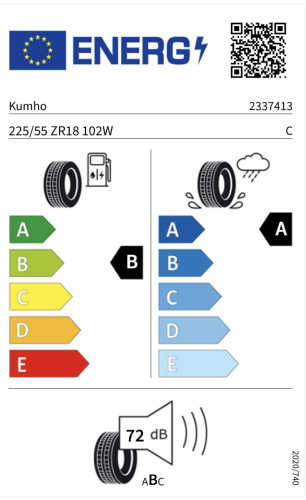 Автомобильные шины Kumho Ecsta HS52 225/55 R18 102W