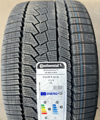 Автомобильные шины Continental WinterContact TS 860 S 315/35R22 111V