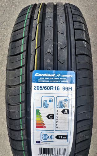 Автомобильные шины Cordiant Comfort 2 205/60 R16 96H