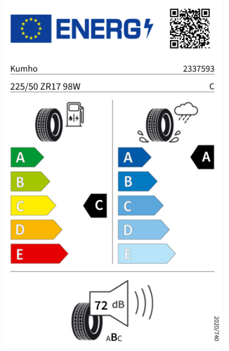 Автомобильные шины Kumho Ecsta HS52 225/50 R17 98W