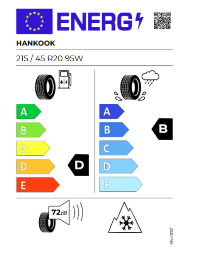 Автомобильные шины Hankook Winter icept evo3 W330  215/45R20 95W