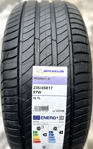 Автомобильные шины
 
Michelin
 
PRIMACY 4+
 
255/45 R20 101V