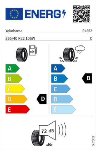 Автомобильные шины
 
Yokohama
 
Geolandar X-CV G057
 
265/40 R22 106W