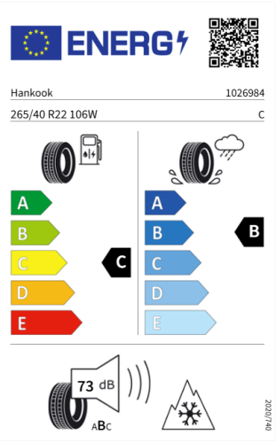 Автомобильные шины HANKOOK Winter i*cept evo3 W330A 265/40R22 106W XL