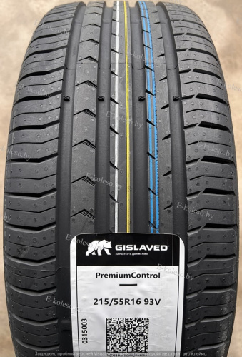 Автомобильные шины Gislaved PremiumControl 215/55 R16 93V