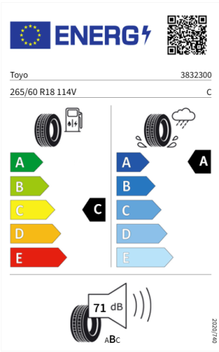Автомобильные шины Toyo Proxes Sport 2  265/60R18 114V 