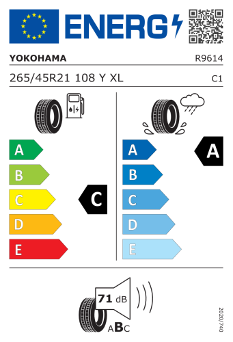 Автомобильные шины Yokohama V107 285/45R21 113Y