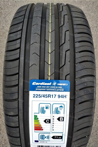 Автомобильные шины Cordiant Comfort 2 225/45 R17 94H