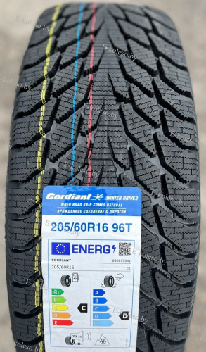 Автомобильные шины Cordiant Winter Drive 2 205/60 R16 96T
