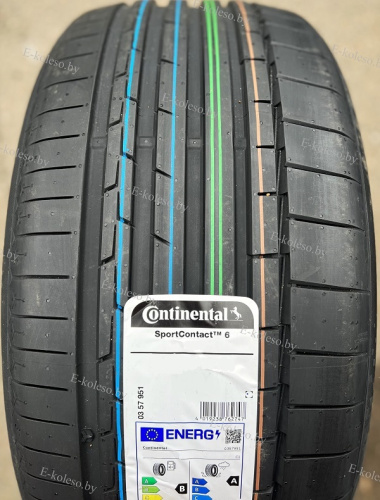 Автомобильные шины Continental SportContact 6 275/35R19 100Y